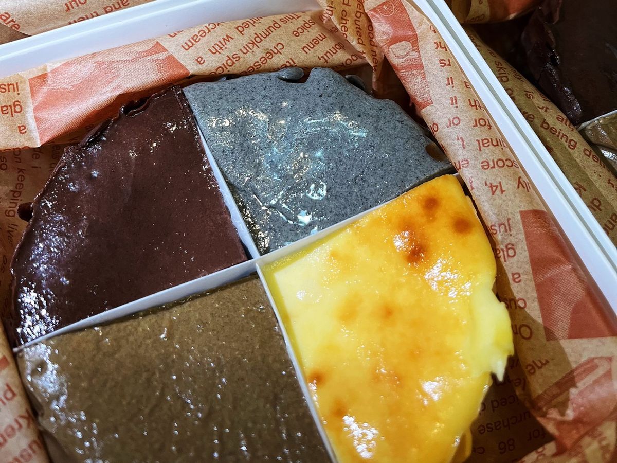 四拼巴斯克：可可、芝麻、原味、焙茶